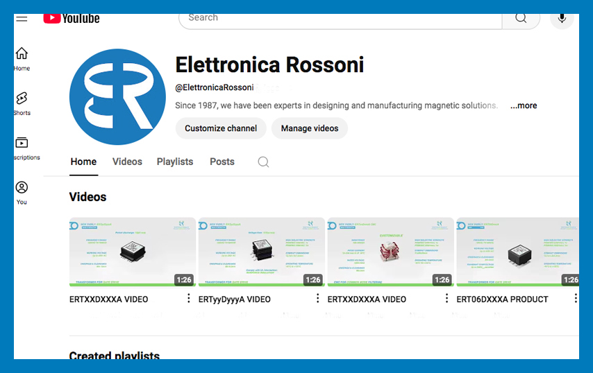 ELETTRONICA ROSSONI YOUTUBE